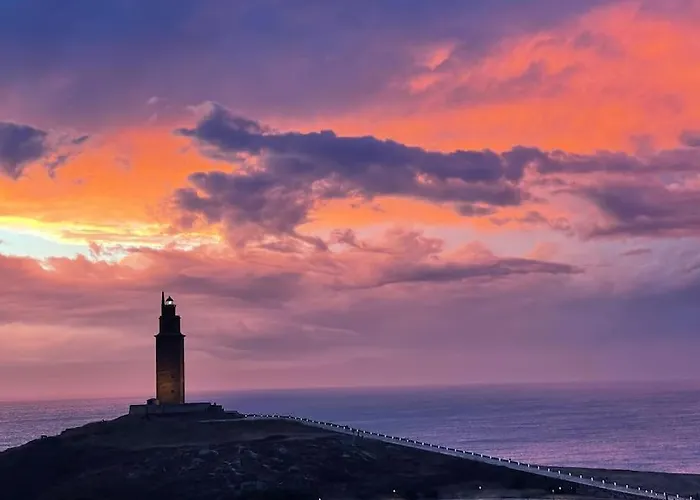 Atico Con Terraza Y Vistas Al Mar. Διαμέρισμα A Coruña